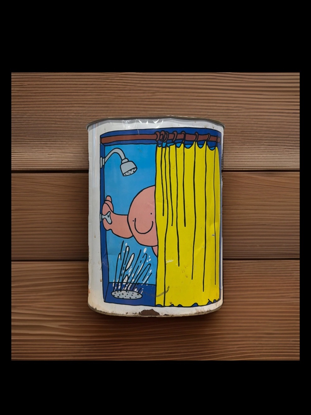 ZIGGY Vintage 1973 Cheinco Metal Character Trash Can 13” Tall - Tom Wilson